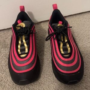 Nike Air Max 97 OG Women's Running Shoes Size 6Y Pink Black